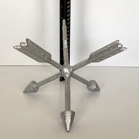 Silver Arrow Cast Iron Metal Jack Orb Tabletop And Shelf Décor EUC - Picture 13 of 13